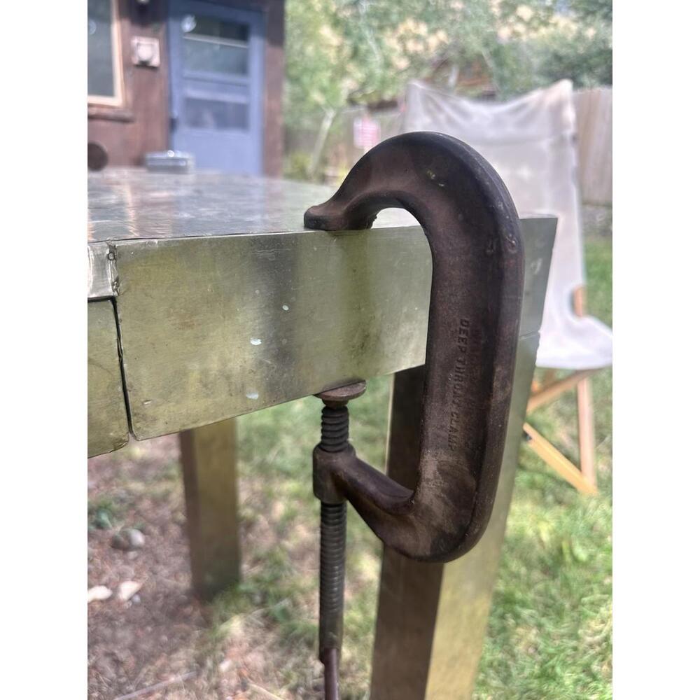 Vintage J. H. Williams C-clamp Deep Throat No. 404 Drop Forged in the USA 5"